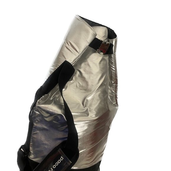 Paco Rabanne Metallic Silver Cinch Bag / Drawstring Backpack - Gym/Travel - Picture 2 of 10